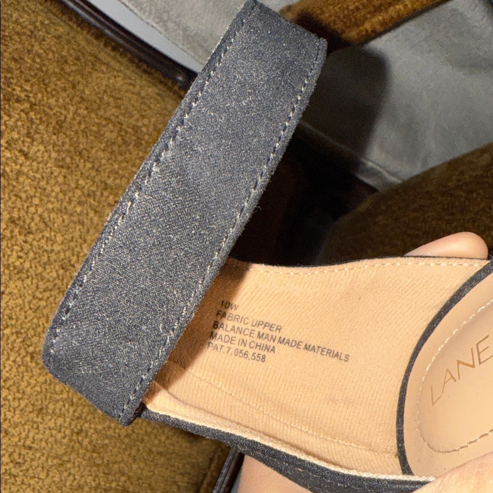 Lane Bryant heels strap Black side 10W Black Heels New ankle strap Heels - Picture 15 of 16